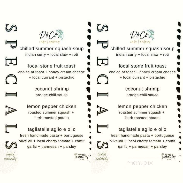 Dough Company - New Bedford, MA menu_pic
