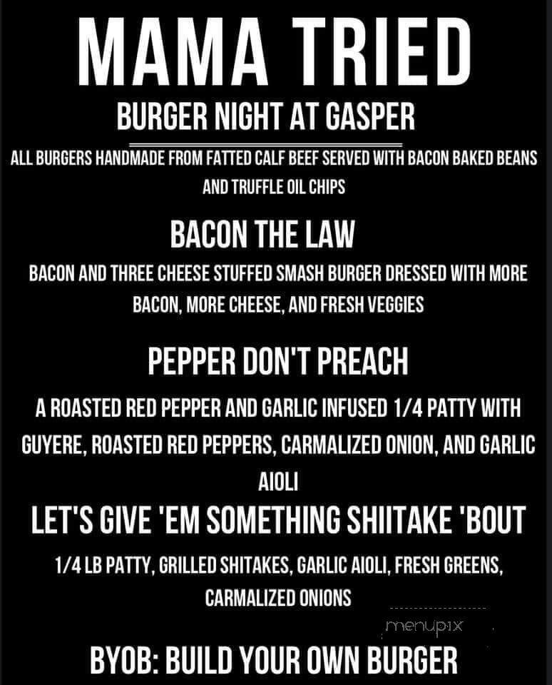 Gasper Brewing - Bowling Green, KY menu_pic