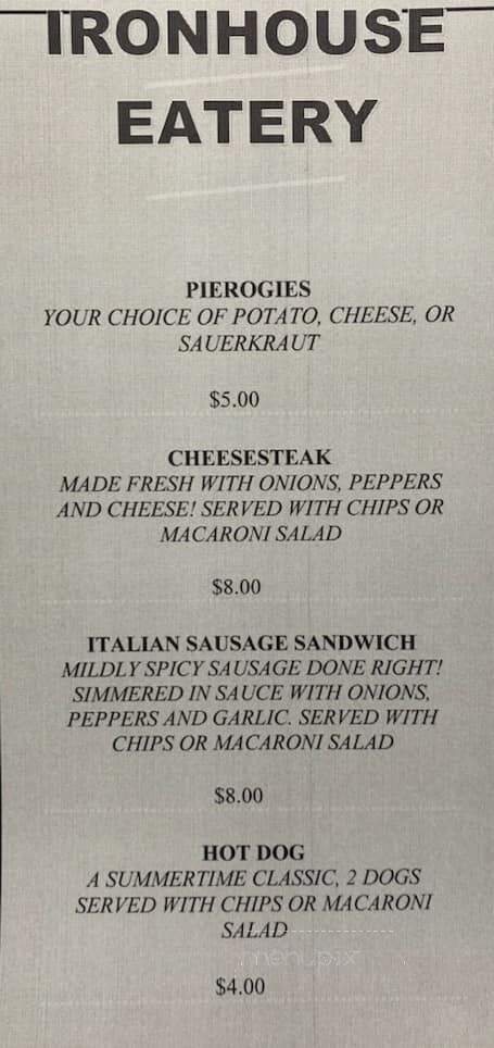 Gasper Brewing - Bowling Green, KY menu_pic