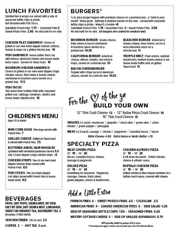 KOS - A Gastropub - Westby, WI menu_pic