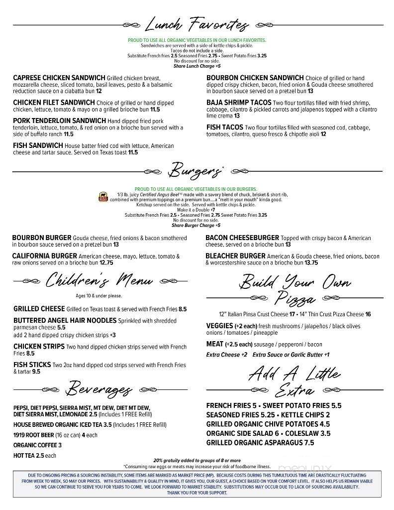 KOS - A Gastropub - Westby, WI menu_pic
