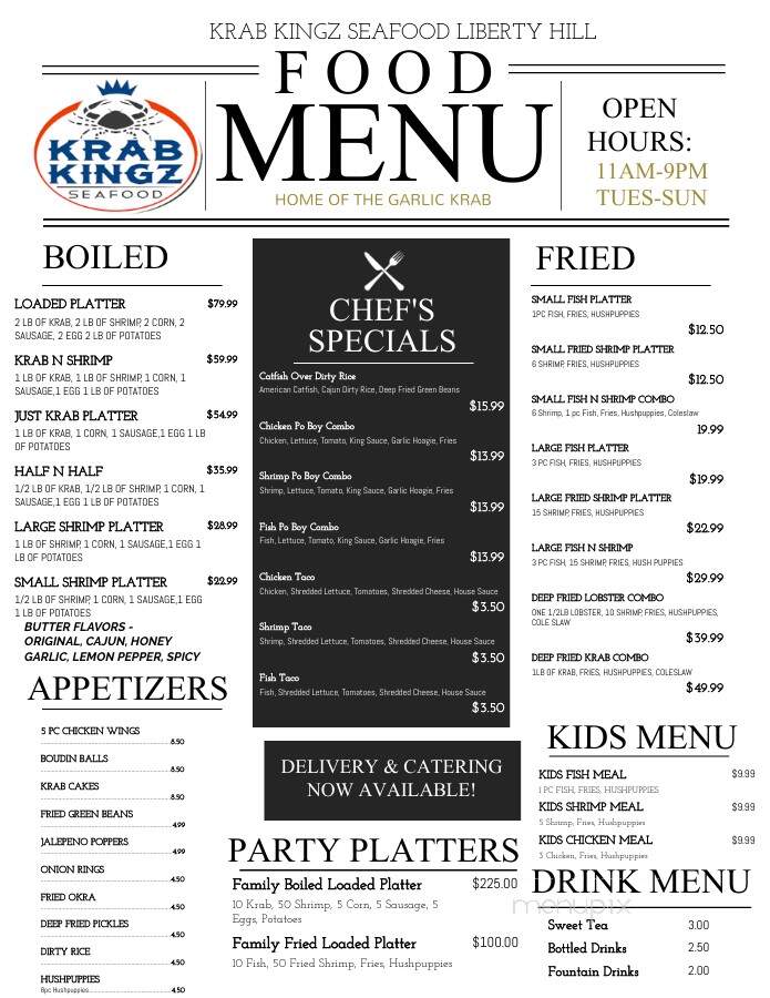 Krab Kingz Seafood - Liberty Hill, TX