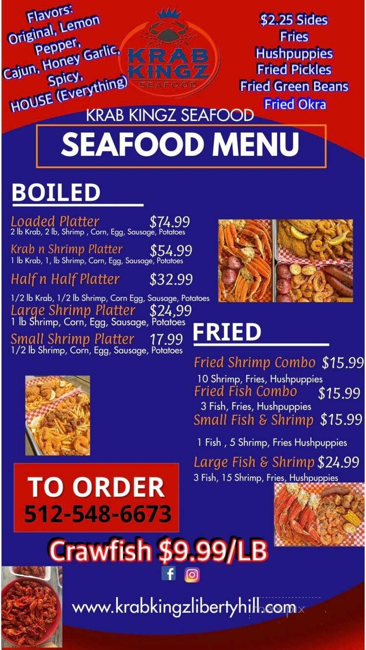 Krab Kingz Seafood - Liberty Hill, TX