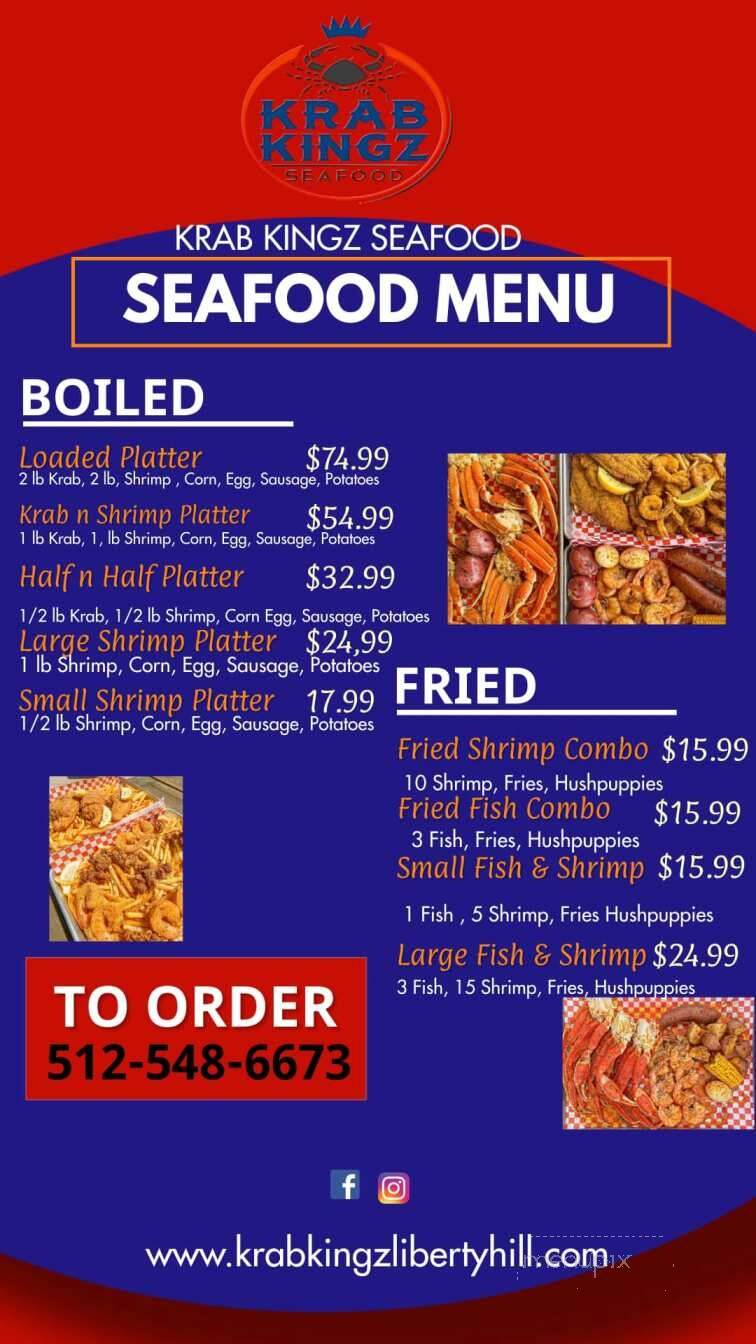 Krab Kingz Seafood - Liberty Hill, TX