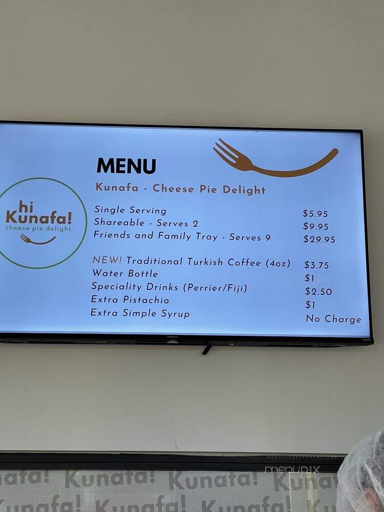 Hi Kunafa - Memphis, TN menu_pic