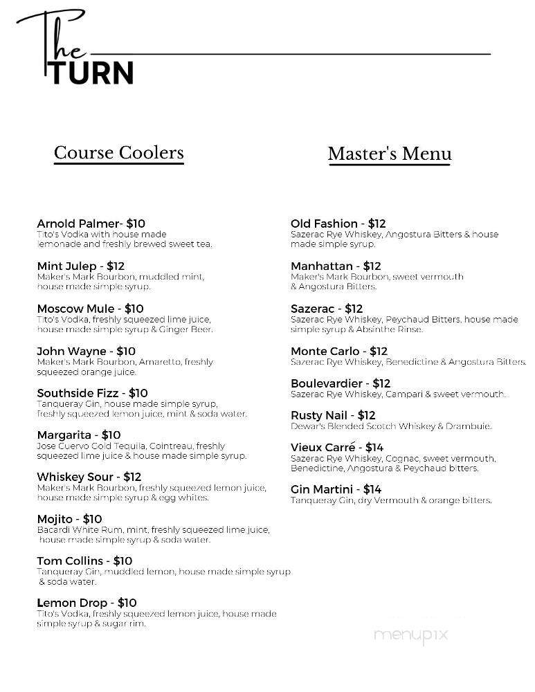 The Turn - Marion, IL menu_pic