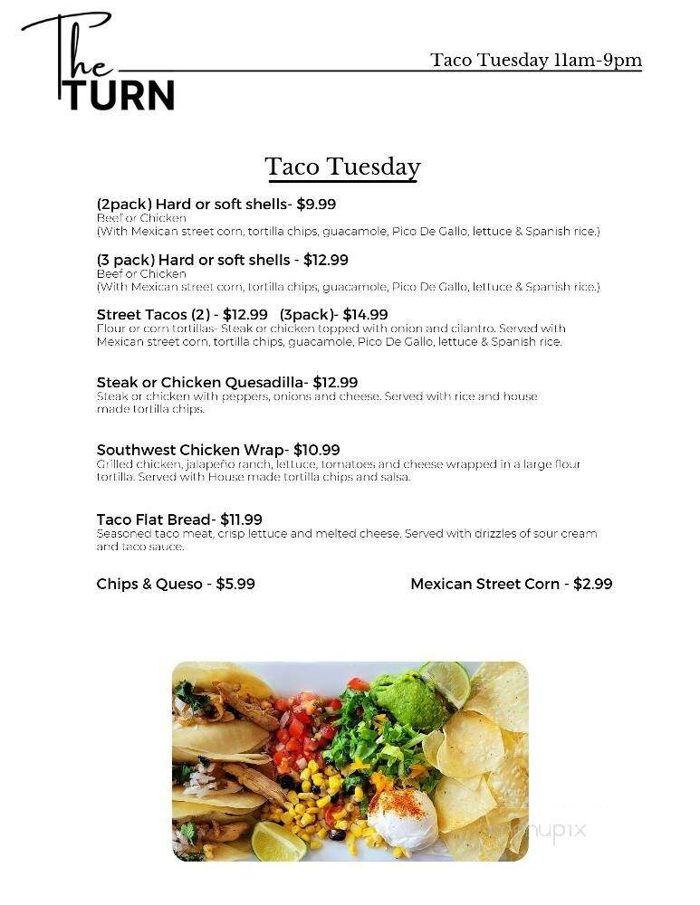 The Turn - Marion, IL menu_pic
