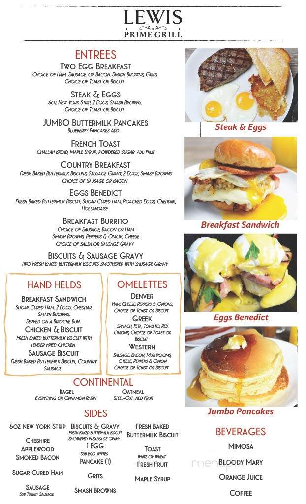 Lewis Prime Grill - Loxahatchee, FL menu_pic