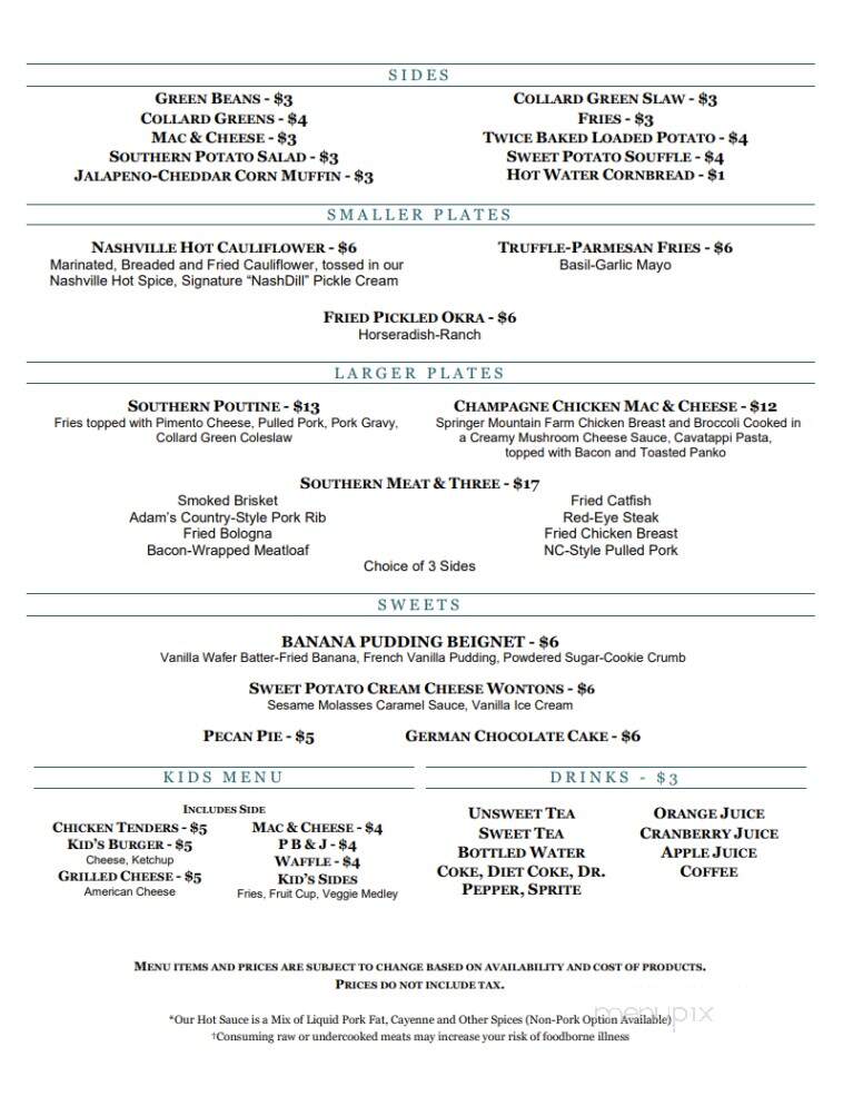 Southern Spoon - Smyrna, TN menu_pic