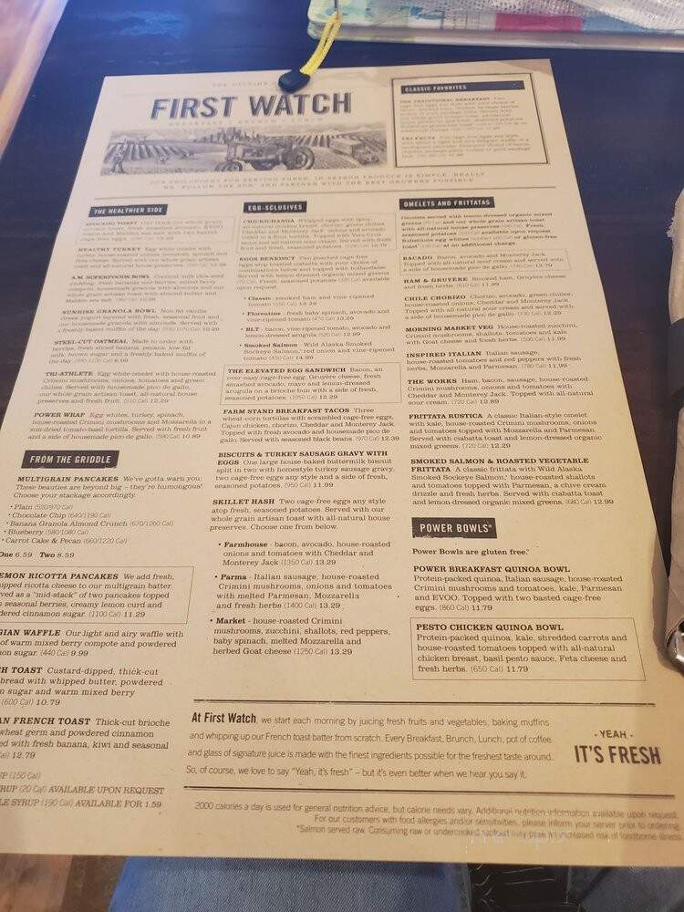 First Watch - Conroe, TX menu_pic