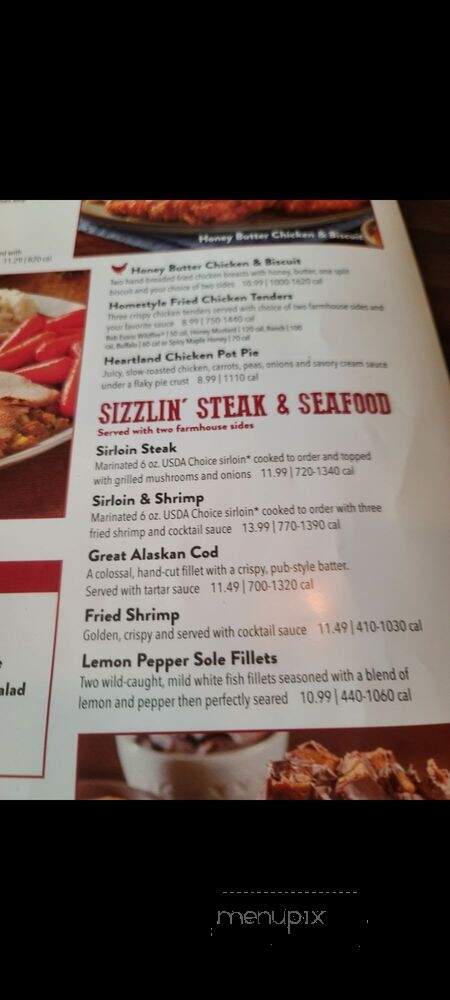 Bob Evans Restaurant - Aurora, IN menu_pic