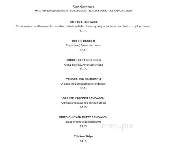 Fish Hut-Pizza - Petersburg, IN menu_pic