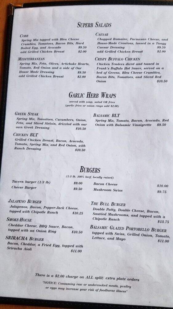 The Rusty Moose Tavern & Grill - Bonners Ferry, ID menu_pic