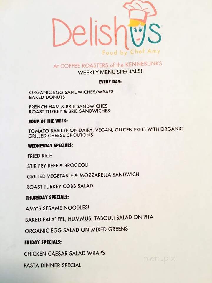 Coffee Roasters of The Kennebunks - Kennebunk, ME menu_pic