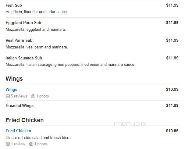 Barcelona Pizza - Wilmington, DE menu_pic