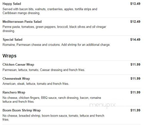 Barcelona Pizza - Wilmington, DE menu_pic