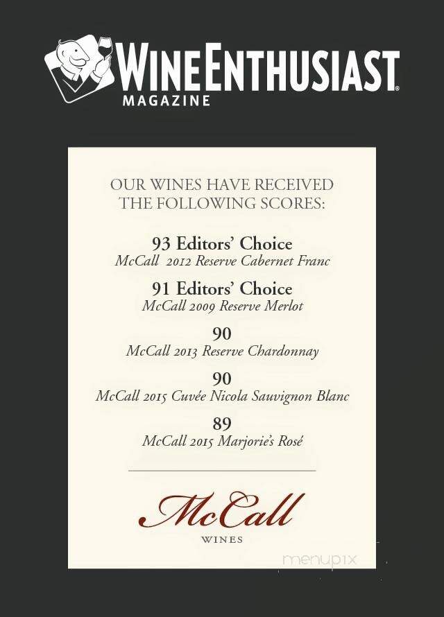 McCall Wines - Cutchogue, NY