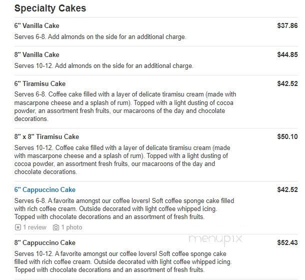 Diamond Bakery - Monterey Park, CA menu_pic