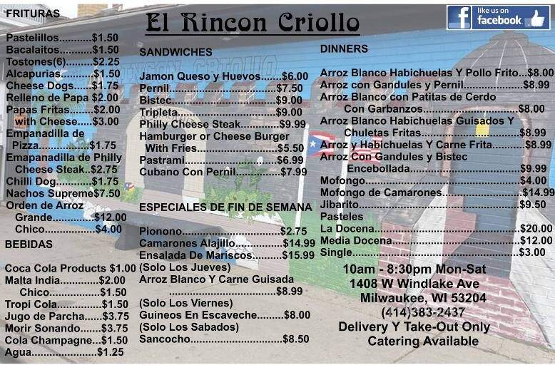 El Rincon Criollo - Milwaukee, WI
