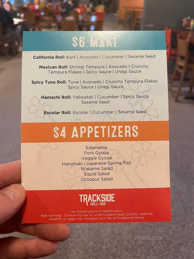 Trackside Station Grill and Bar - East Stroudsburg, PA menu_pic
