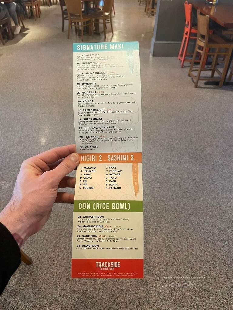 Trackside Station Grill and Bar - East Stroudsburg, PA menu_pic