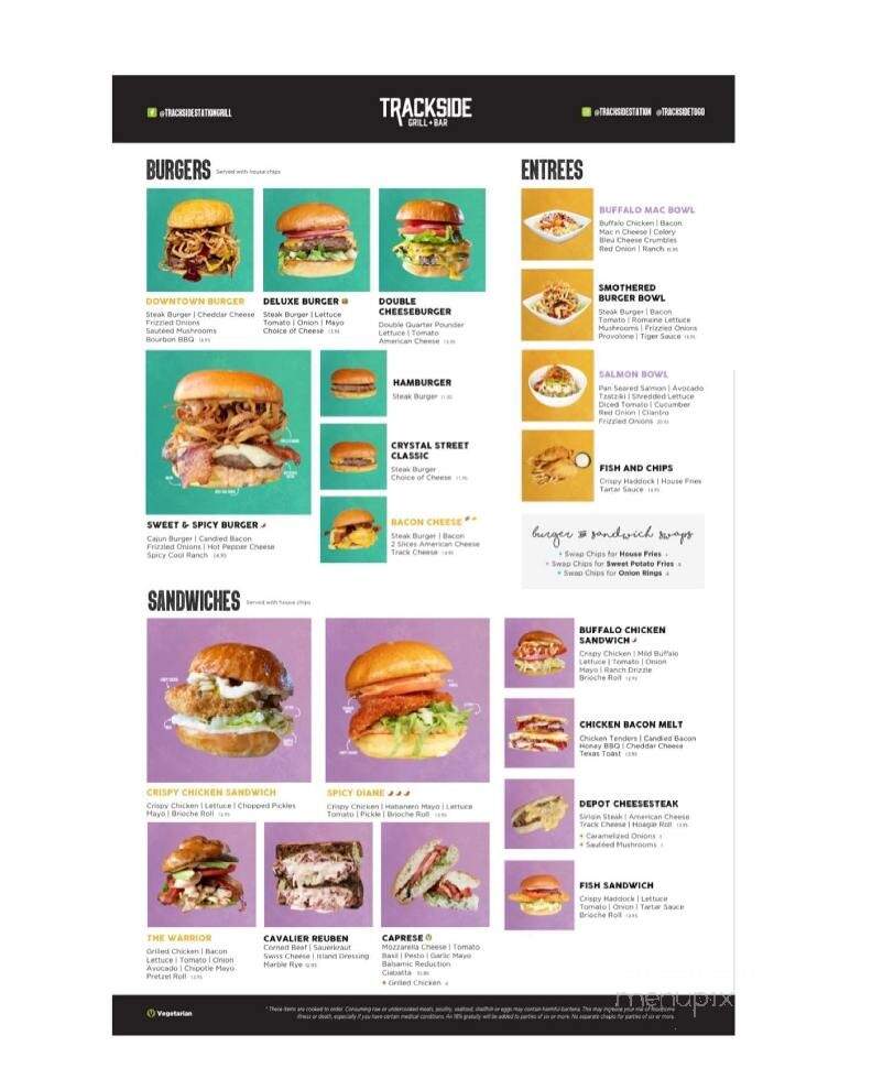 Trackside Station Grill and Bar - East Stroudsburg, PA menu_pic