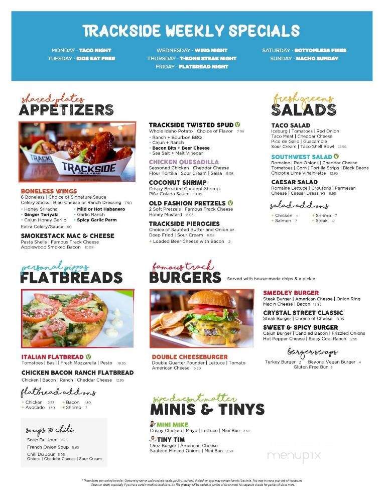 Trackside Station Grill and Bar - East Stroudsburg, PA menu_pic