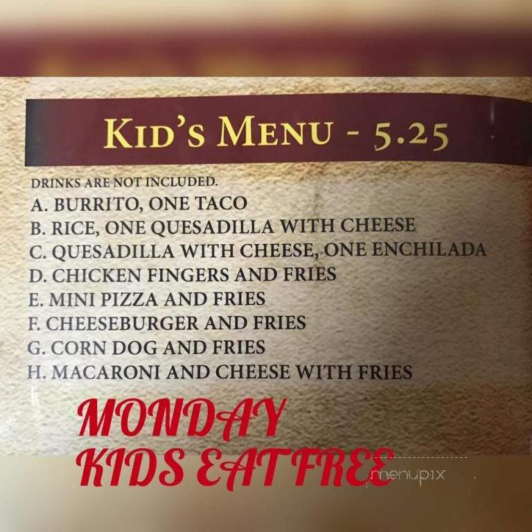 Mi Jalisco - Milford, NH menu_pic