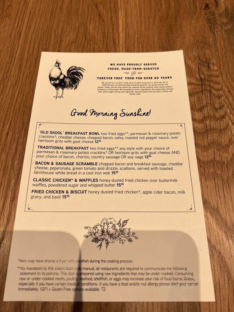 Tupelo Honey Cafe - Knoxville, TN menu_pic