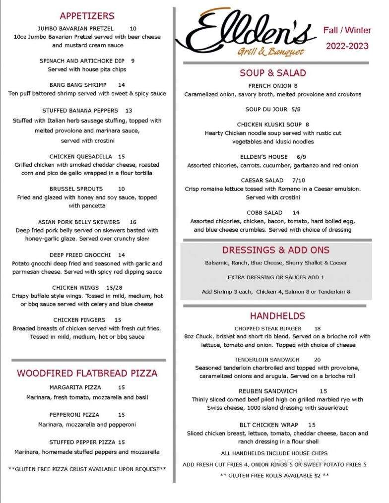 Ellden's - Grand Island, NY menu_pic