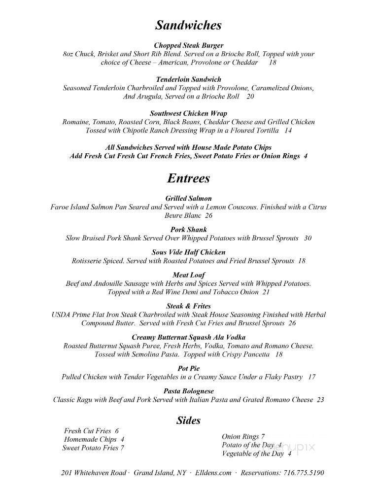 Ellden's - Grand Island, NY menu_pic