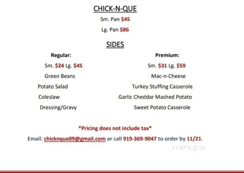 Chick-N-Que - Raleigh, NC