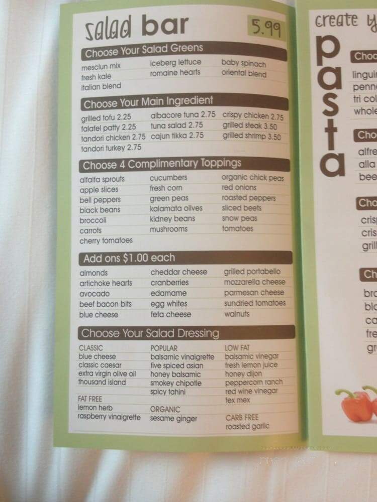 Pure & Fresh - New York, NY menu_pic