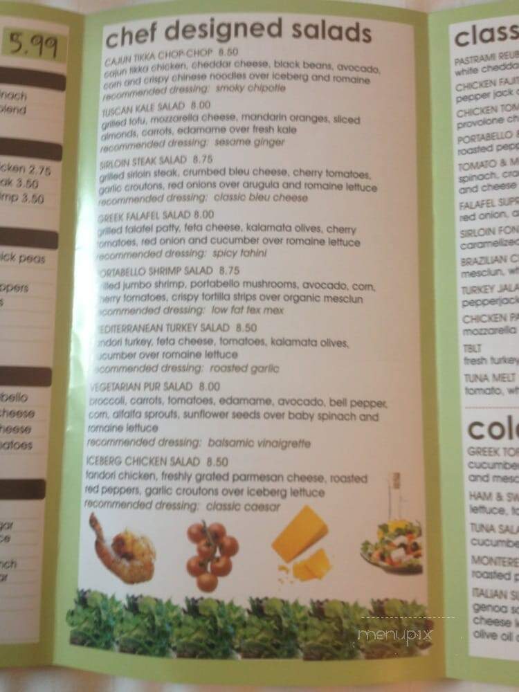 Pure & Fresh - New York, NY menu_pic