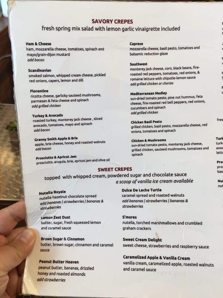 Crepe Crazy - Dripping Springs, TX menu_pic