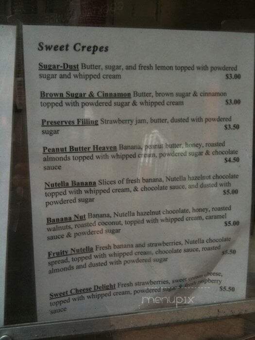 Crepe Crazy - Dripping Springs, TX menu_pic