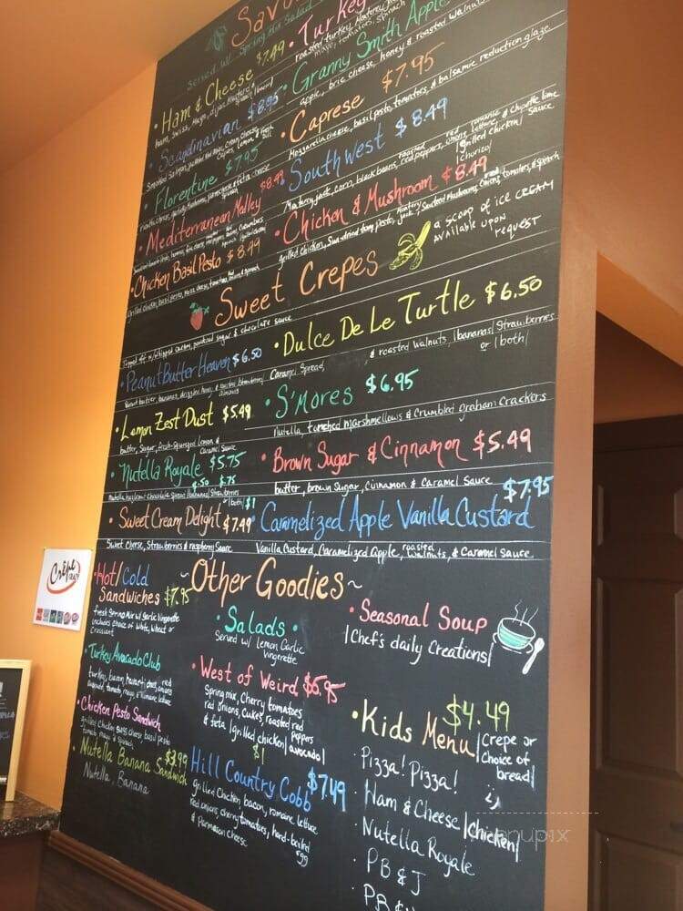 Crepe Crazy - Dripping Springs, TX menu_pic