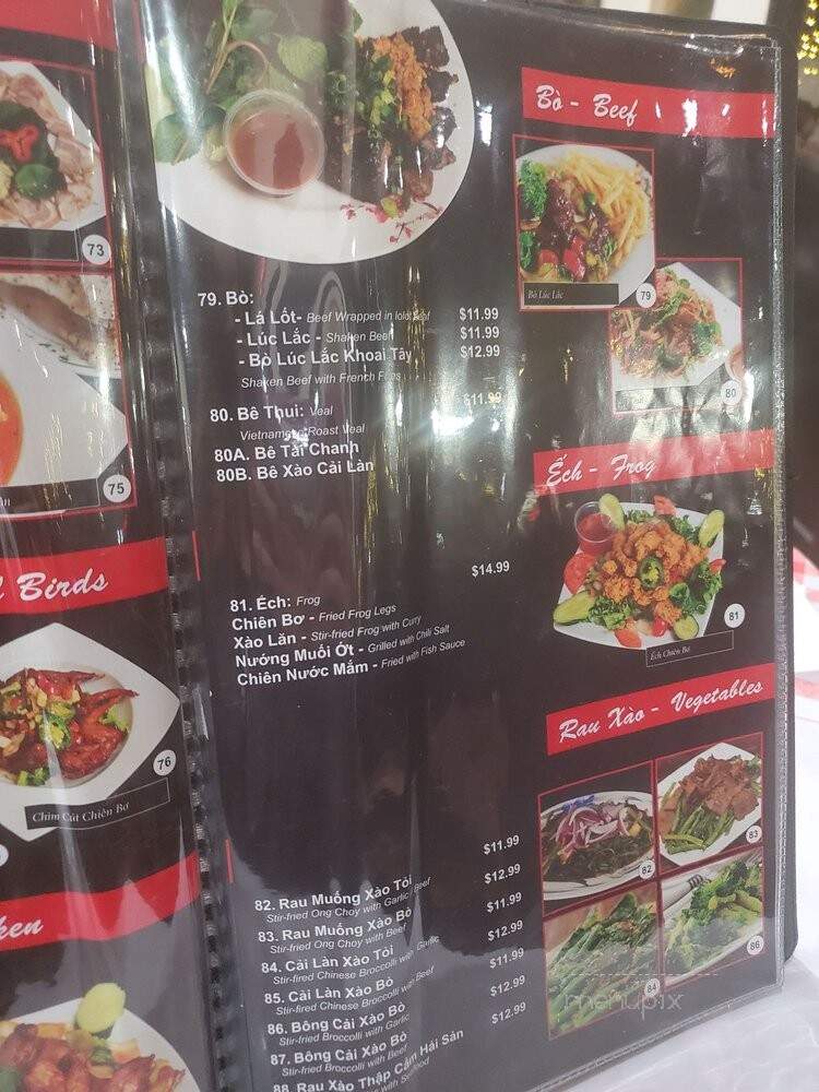 Tram Chim - Garden Grove, CA menu_pic