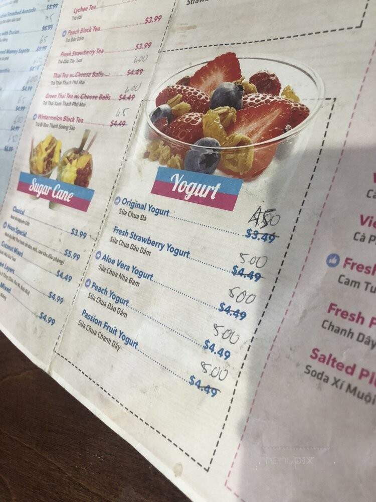 Tram Chim - Garden Grove, CA menu_pic
