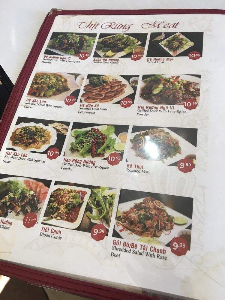 Tram Chim - Garden Grove, CA menu_pic