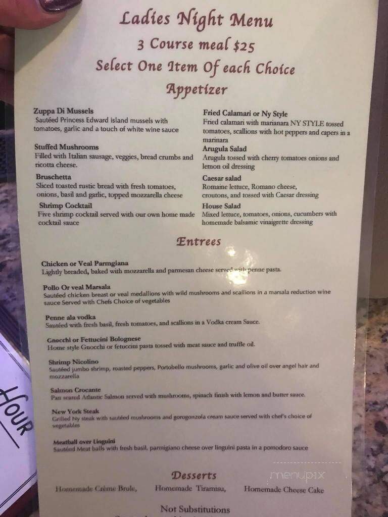 La Luna Ristorante - New London, CT menu_pic