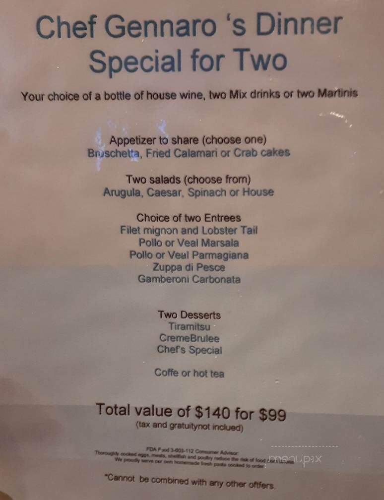 La Luna Ristorante - New London, CT menu_pic