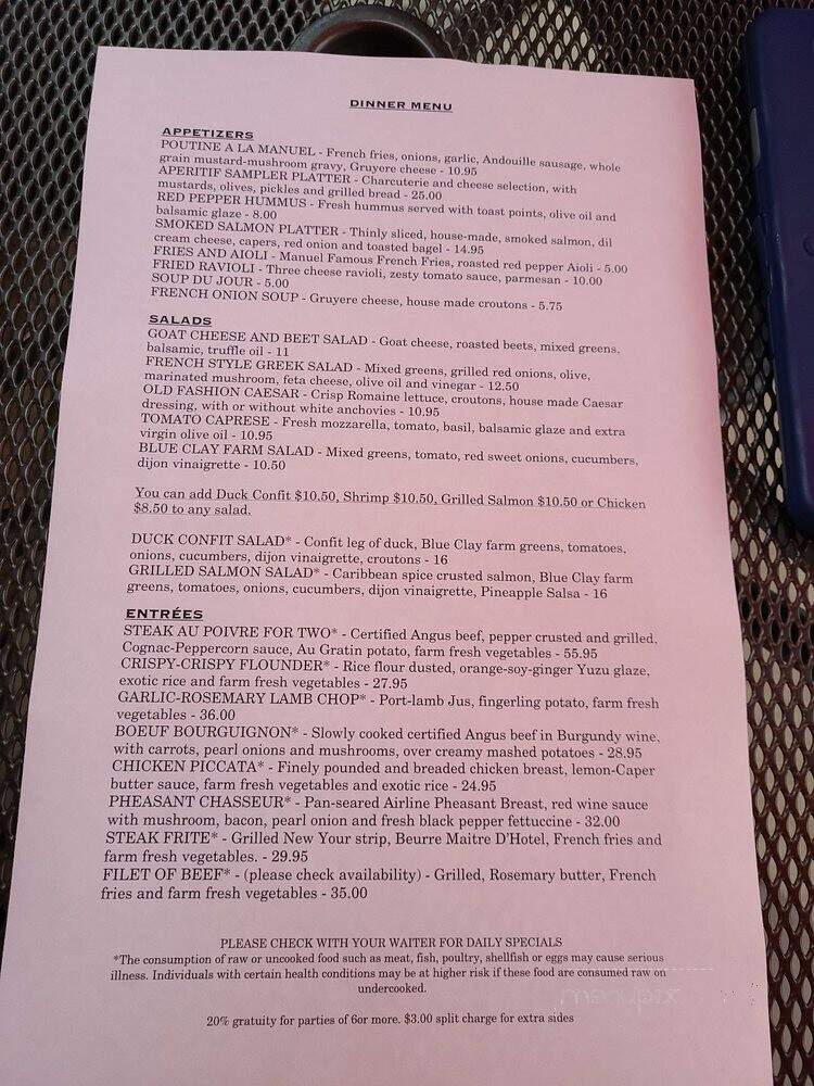 Manuel's Bread Cafe - North Augusta, SC menu_pic