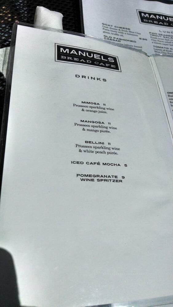 Manuel's Bread Cafe - North Augusta, SC menu_pic