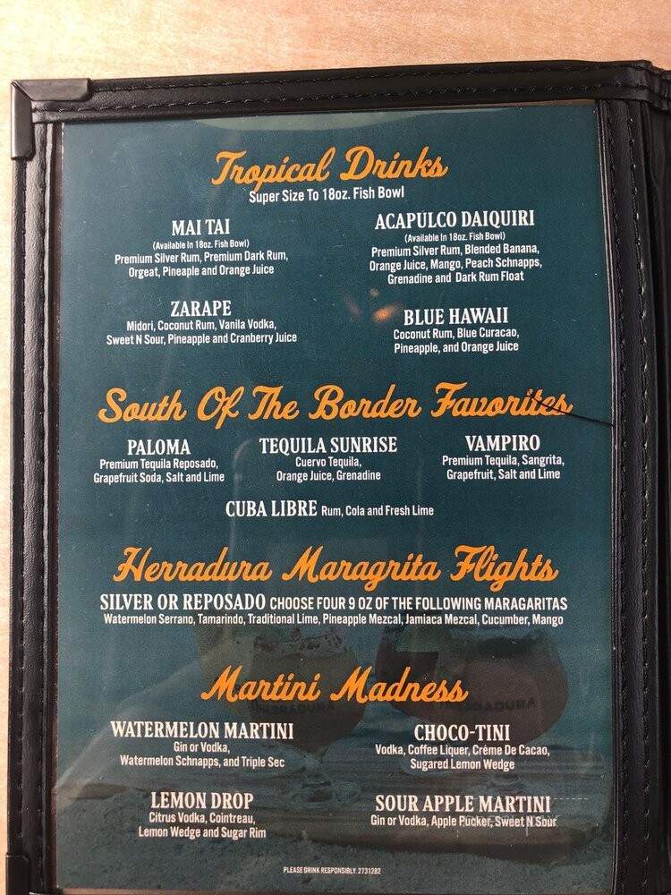 Mi Casita - Avalon, CA menu_pic