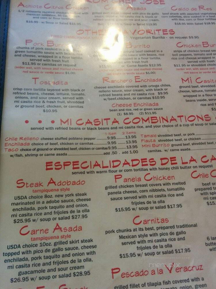 Mi Casita - Avalon, CA menu_pic