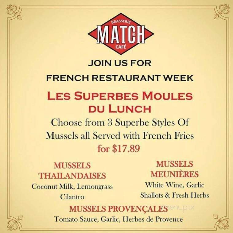 Match 65 (formerly Paris Match) - New York, NY menu_pic