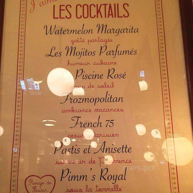 Match 65 (formerly Paris Match) - New York, NY menu_pic