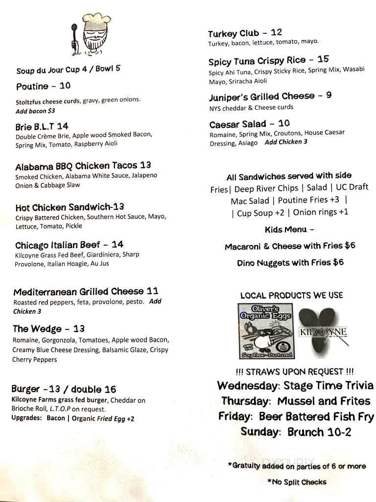 Nail Creek Pub & Brewery - Utica, NY menu_pic