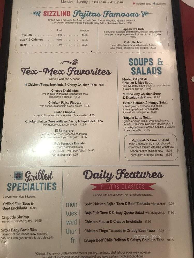 Pappasito's Cantina - Humble, TX menu_pic